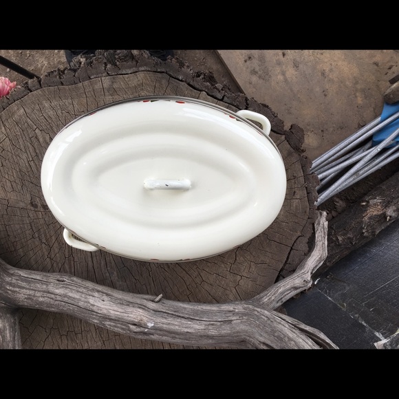 Vintage roast pan strawberry pattern - Picture 4 of 6